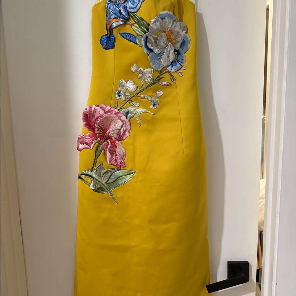 Leo Lin Appliqué Floral Bustier Maxi Dress - Picture 6 of 11